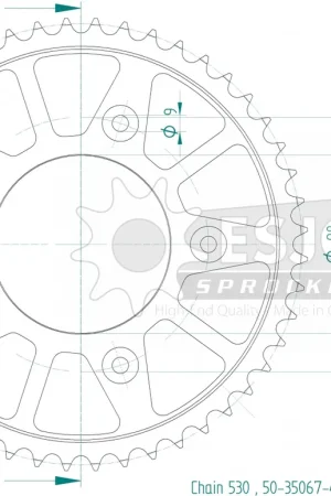 Voordeelprijs ESJOT - REAR STEEL 48T, 530 - Sprockets - Geschikt voor Harley Pan America