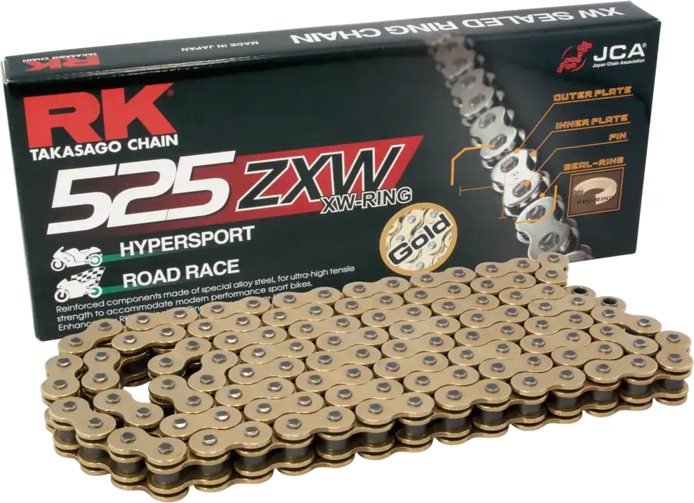 Merkproduct RK - GB525ZXW - Chains - GOLD, ULTRA REINFORCED