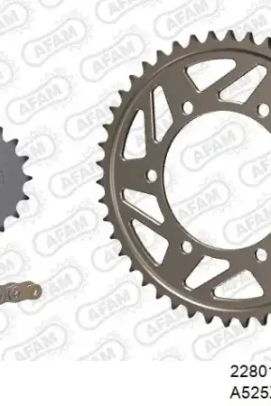 AFAM - 525XHR3 120 MRS - Chain Kits - RIVET GOLD & SPROCKETS Nieuwe Collectie