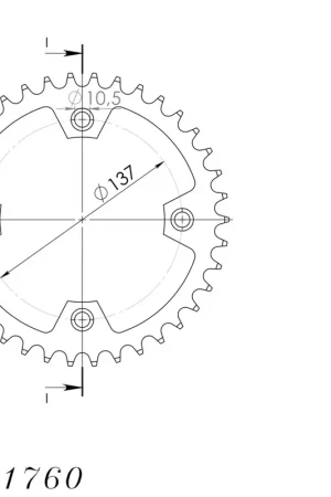 SUPERSPROX - REAR STEEL 40T, BLACK, 520 - Sprockets - Geschikt voor Suzuki Ltr 450 Garantie Inbegrepen