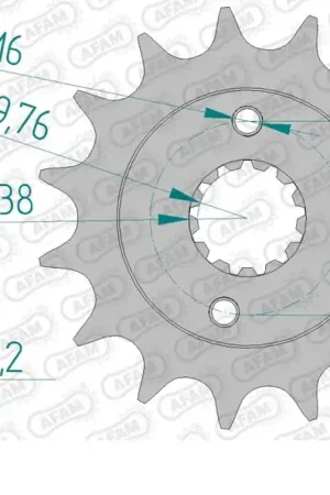 Merkproduct AFAM - FRONT 14T, 520 - Sprockets - Geschikt voor Suzuki Ltr 450