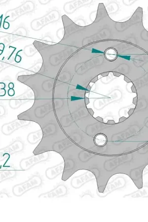 AFAM - FRONT 13T, 520 - Sprockets - Geschikt voor Suzuki Ltr 450 Garantie Inbegrepen