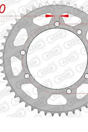 Must-Have AFAM - REAR STEEL 50T, 420 - Sprockets - Geschikt voor Suzuki RMX 50