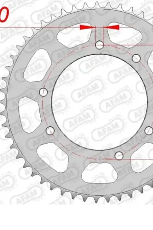 Direct Verzonden AFAM - REAR STEEL 53T, 420 - Sprockets - Geschikt voor Aprilia