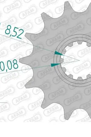 Nieuw AFAM - FRONT 13T, 415 - Sprockets - Compatibel met Aprilia Rs 50 modellen