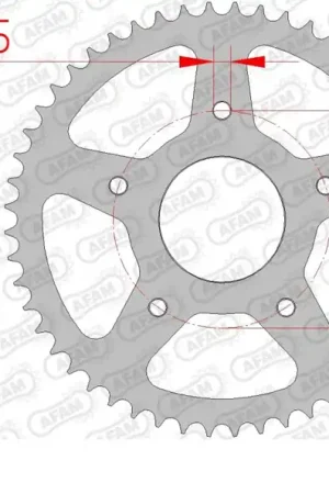 AFAM - REAR STEEL 52T, 420 - Sprockets - Stevig en betrouwbaar Beperkt Aanbod