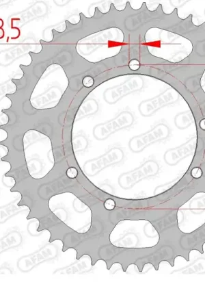 Budget AFAM - REAR STEEL 52T, 420 - Sprockets - 52T, 420