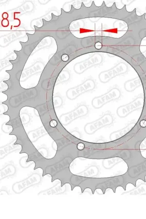 AFAM - REAR STEEL 56T, 428 - Sprockets - Staal 56T Koop Online