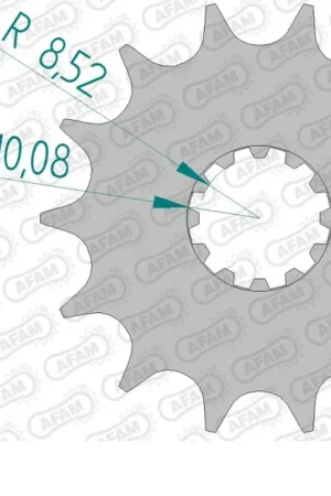 Trendy AFAM - FRONT 14T, 428 - Sprockets - Vooruitgang in prestaties