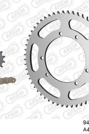 AFAM - 428R1 134 AR (CLIP) GOLD & SPROCKETS - Chain Kits - STEEL Favoriet