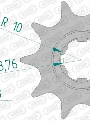 AFAM - FRONT 9T, 520 - Sprockets - 9T Garantie Inbegrepen