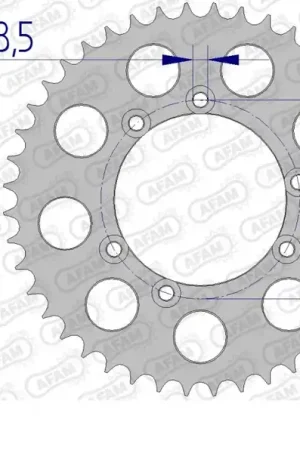 AFAM - REAR ALU 41T, 520 - Sprockets - Aluminium, 41T Goedkoop