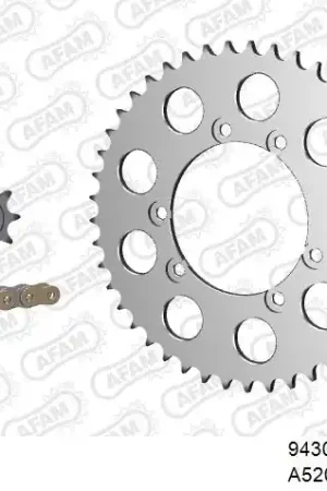 AFAM - 520MR2 104 ARS (CLIP) GOLD & SPROCKETS - Chain Kits - ALU Actieprijs