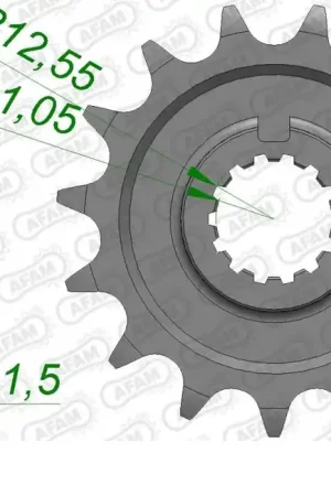 Seizoensaanbieding AFAM - FRONT 15T, 520 - Sprockets - Geschikt voor verschillende voertuigen