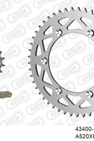 Op = Op AFAM - 520XRR3 112 ARS (CLIP) GOLD & SPROCKETS - ALU Chain Kits