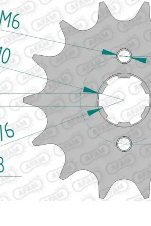 Speciale Aanbieding AFAM - FRONT 15T, 520 - Sprockets - Geschikt voor Honda