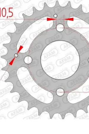 AFAM - REAR STEEL 31T, 520 - Sprockets - Duurzaam staal Meest Verkocht