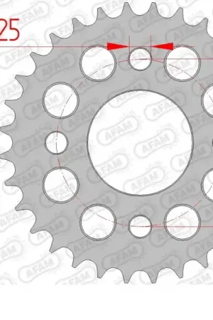 AFAM - REAR STEEL 42T - Sprockets - 420 Merkproduct