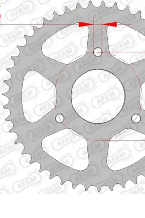 Groothandel AFAM - REAR STEEL 47T, 420 - Sprockets - Hoogwaardige kwaliteit