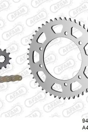 AFAM - 420R1 124 AR - Chain Kits - Gold & Sprockets Nieuwe Collectie