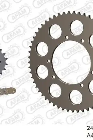 Geld-Terug-Garantie AFAM - 428R1 134 AR (CLIP) GOLD & SPROCKETS - Chain Kits - ALU