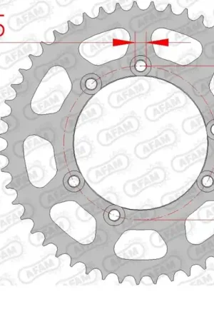 In De Mode AFAM - REAR STEEL 58T, 420 - Sprockets - Duurzaam Staal
