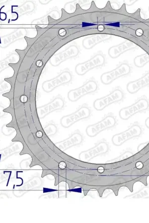 AFAM - REAR ALU 39T, 520 - Sprockets - Aluminium 39T Actieprijs