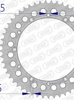 AFAM - REAR ALU 52T, 520 - Sprockets - Lichtgewicht en duurzaam Groothandel