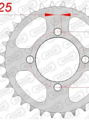 AFAM - REAR STEEL 36T, 520 - Sprockets - Sterke constructie Gratis Retour