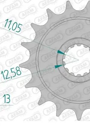 Handgemaakt AFAM - FRONT 17T, 525 - Sprockets - 17T, 525