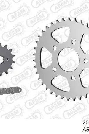 AFAM - 520XLR2 110 ARS (CLIP) & SPROCKETS - Steel Kettingset Garantie Inbegrepen