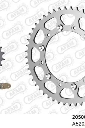 Professioneel AFAM - 520XRR3 100 ARS (CLIP) GOLD & SPROCKETS - STEEL