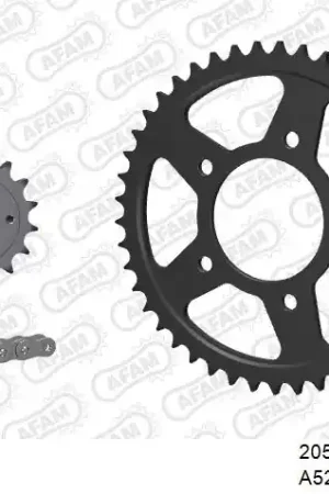 Veilige Betaling AFAM - 525XMR3 120 MRS (RIVET) & SPROCKETS - Chain Kits - STEEL