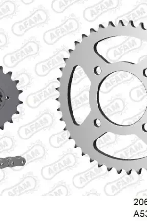 Betrouwbaar AFAM - 530XMR3 106 MRS (RIVET) & SPROCKETS - Chain Kits - STEEL