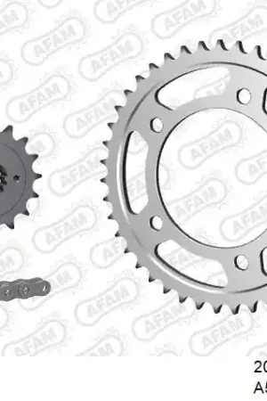 Direct Verzonden AFAM - 525XMR3 122 MRS (RIVET) & SPROCKETS - Chain Kits - STEEL