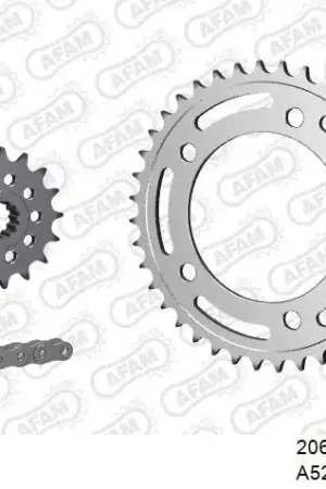 Professioneel AFAM - 520XMR3 112 MRS (RIVET) & SPROCKETS - Chain Kits - STEEL
