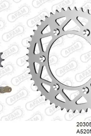 Meest Verkocht AFAM - 520MR2 104 ARS (CLIP) GOLD & SPROCKETS - Chain Kits - ALU