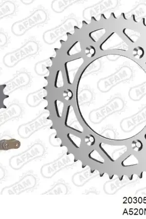 AFAM - 520MR2 104 ARS (CLIP) GOLD & SPROCKETS - Chain Kits - ALU Authentiek