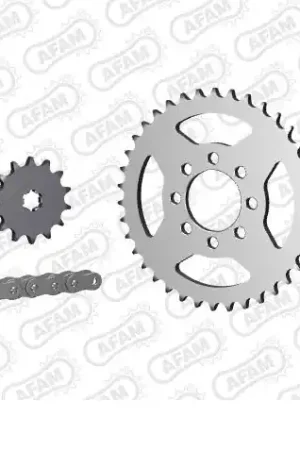 AFAM - 420M 104 AR (CLIP) & SPROCKETS - Chain Kits - STEEL Koop Online
