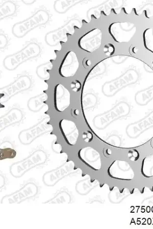 Korting AFAM - 520XRR3 114 ARS (CLIP) GOLD & SPROCKETS - STEEL