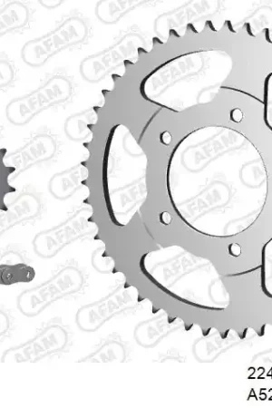 AFAM - 525XMR3 116 MRS (RIVET) & SPROCKETS - Chain Kits - Steel Direct Verzonden