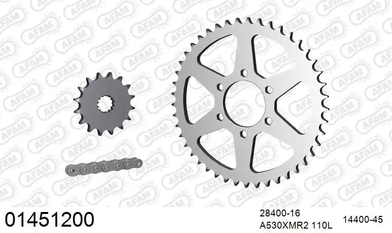 Trendy AFAM - 530XMR3 110 MRS (RIVET) & SPROCKETS - Chain Kits - STEEL