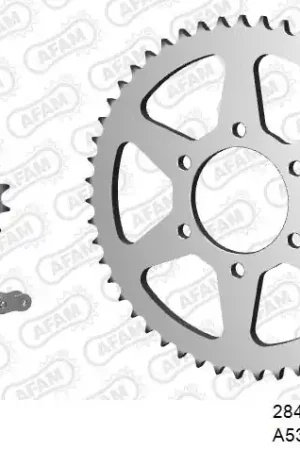 Plaats Bestelling AFAM - 530XMR3 110 MRS (RIVET) & SPROCKETS - Chain Kits - STEEL