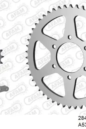 Bestseller AFAM - 530XMR3 110 MRS (RIVET) & SPROCKETS - Chain Kits - STEEL