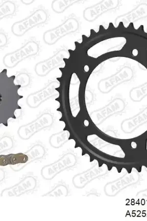 Gratis Retour AFAM - 525XSR2 112 MRS (RIVET) GOLD & SPROCKETS - STEEL