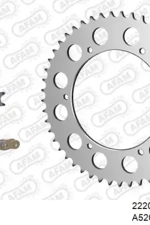 Superprijs AFAM - 520MR2 106 ARS (CLIP) GOLD & SPROCKETS - Chain Kits - ALU