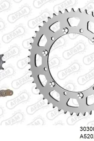 Handgemaakt AFAM - 520XRR3 108 ARS (CLIP) - Chain Kits - STEEL