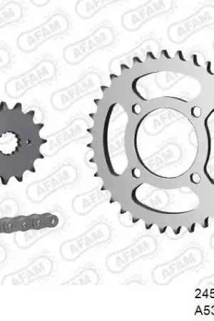 AFAM - 530XMR3 102 MRS (RIVET) - Chain Kits - STEEL Beperkt Aanbod