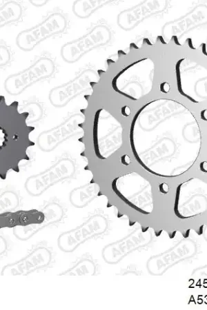 AFAM - 530XMR3 104 MRS (RIVET) & SPROCKETS - Chain Kits - STEEL Seizoensaanbieding