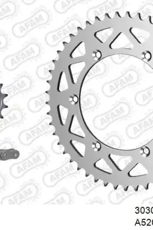 Geld-Terug-Garantie AFAM - 520XRR3 112 ARS (CLIP) GOLD & SPROCKETS - Chain Kits - ALU